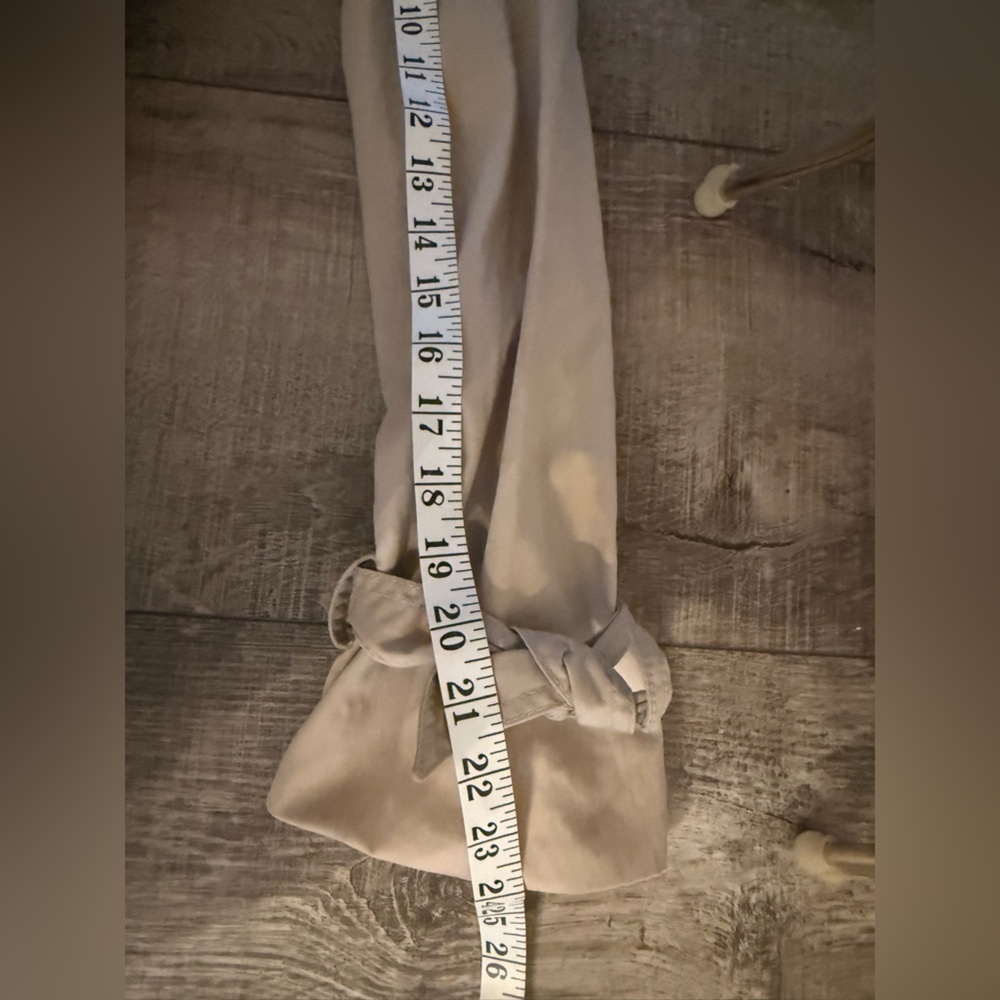 Massimo Dutti Open Trench Coat Tan Size Large - Picture 8 of 11